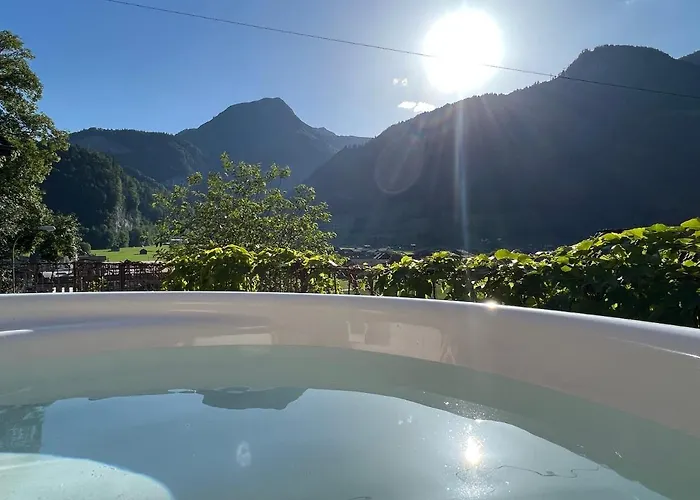 Romantic Private Superior Swiss Chalet With Hottub